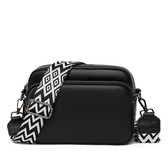 Small Crossbody Bag With Adjustable Wide Guitar Strap, Leather Camera Purse V : - Picture 1 of 6